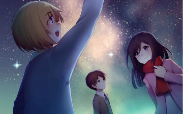 Картинка аниме shingeki+no+kyojin атака титанов