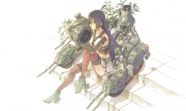 Обои картинки фото аниме, kantai collection, kantai, collection