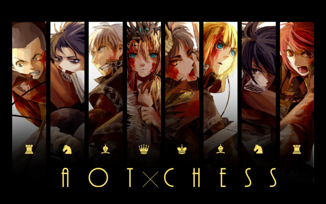 Обои картинки фото аниме, shingeki no kyojin, атака, титанов