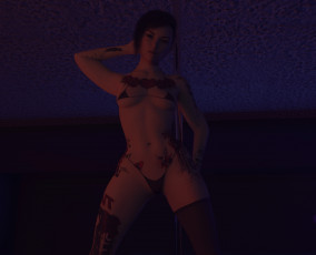 Картинка 3д+графика люди+ people фон взгляд девушка