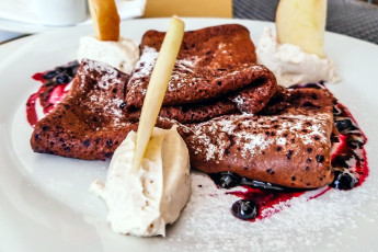 Картинка еда блины +оладьи блинчики мороженое варенье