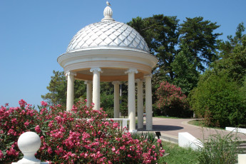 Картинка сочи города сочи+ россия парк цветы ротонда