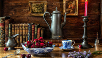 Картинка еда вишня +черешня черешня