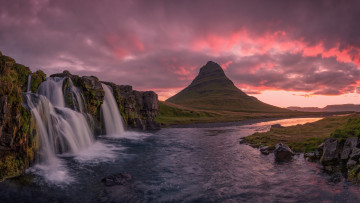 Картинка природа водопады поток водопад вода