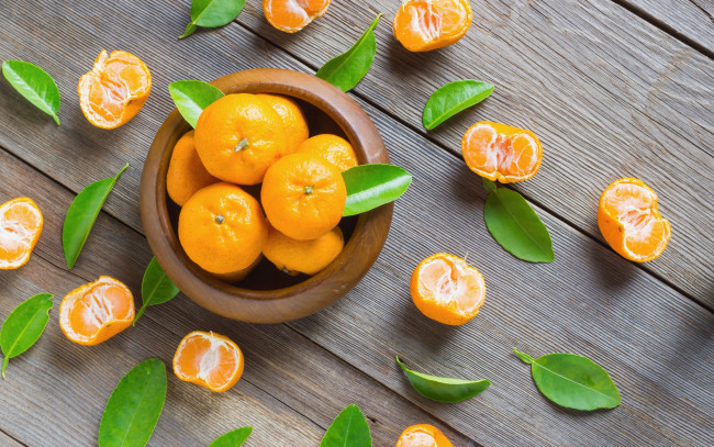 Обои картинки фото еда, цитрусы, мандарины