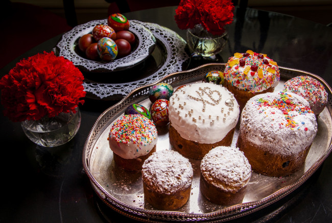 Обои картинки фото праздничные, пасха, куличи