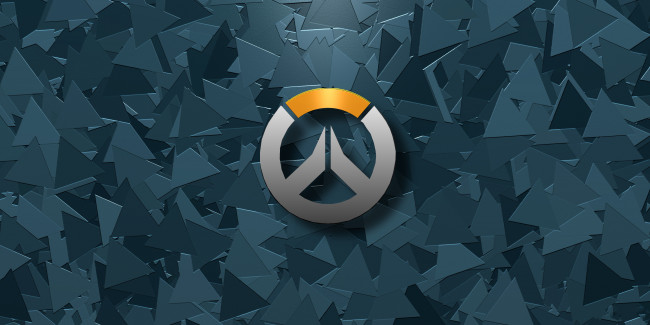 Обои картинки фото видео игры, overwatch, фон, значок