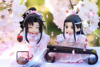 Картинка разное куклы вэй усянь лань ванцзы гуцинь цветение