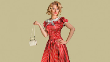 Картинка девушки -+блондинки +светловолосые блондинка платье сумочка