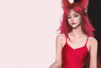 Картинка фэнтези существа девушка ушки колокольчик