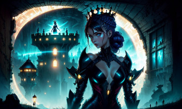 Картинка фэнтези девушки нейросети графика нейроарт ai art нейронные сети рисунки нейро искусство