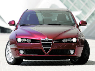 обоя автомобили, alfa romeo, красный