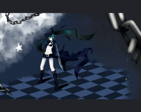 Картинка аниме black rock shooter