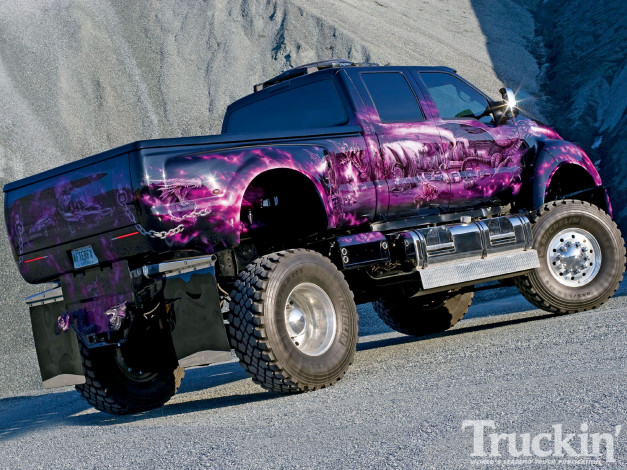 Обои картинки фото 2007, ford, f650, автомобили, custom, pick, up