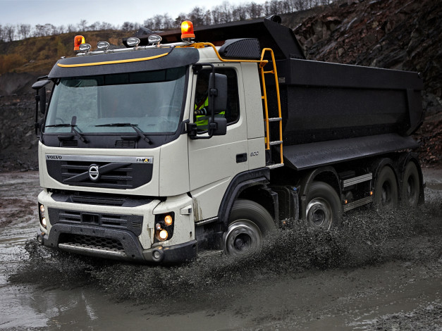 Обои картинки фото автомобили, volvo, trucks, самосвал
