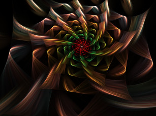 Картинка 3д графика fractal фракталы фрактал узор тёмный