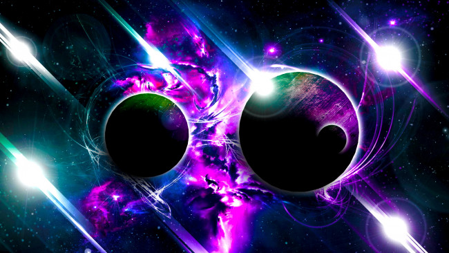 Обои картинки фото космос, арт, планеты