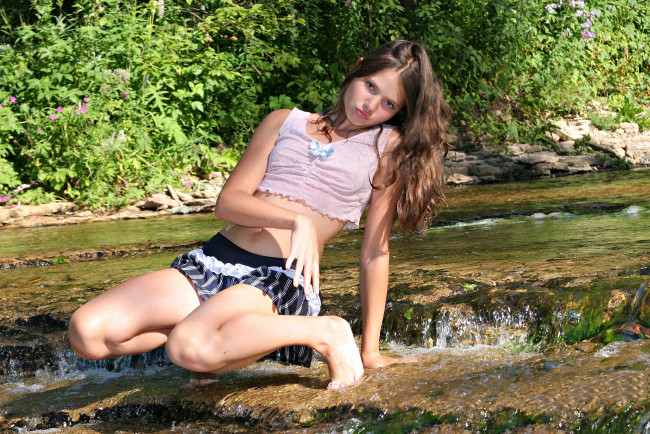 Обои картинки фото -Unsort Брюнетки Шатенки, девушки, unsort, брюнетки, шатенки, вода