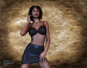 Картинка 3д графика people люди фон девушка