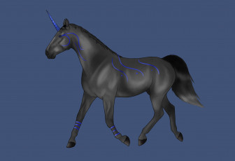 Картинка рисованные животные сказочные мифические единорог