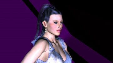 Картинка 3д графика portraits портрет девушка взгляд