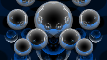 Картинка 3д графика шары