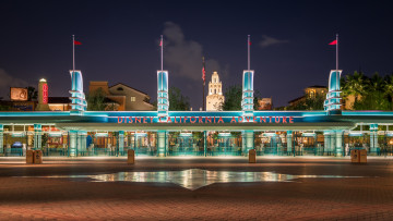 Картинка города диснейленд ночь