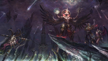 Картинка фэнтези демоны демон магия рога