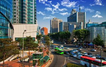 Картинка города столицы государств сеул азия