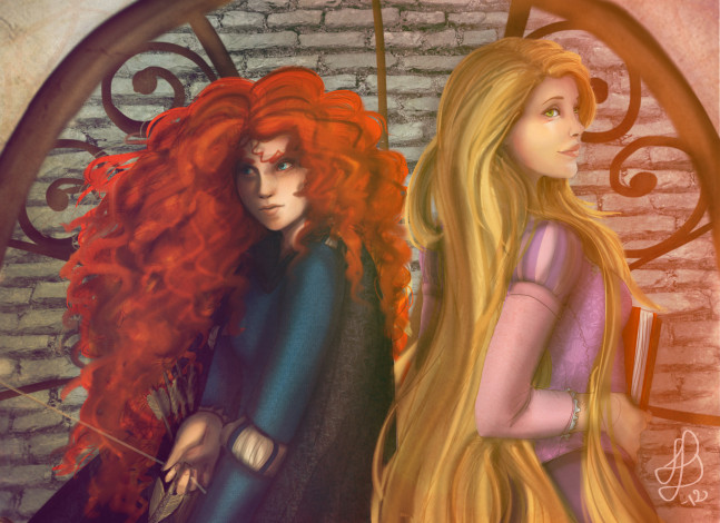 Обои картинки фото рисованные, люди, девушки