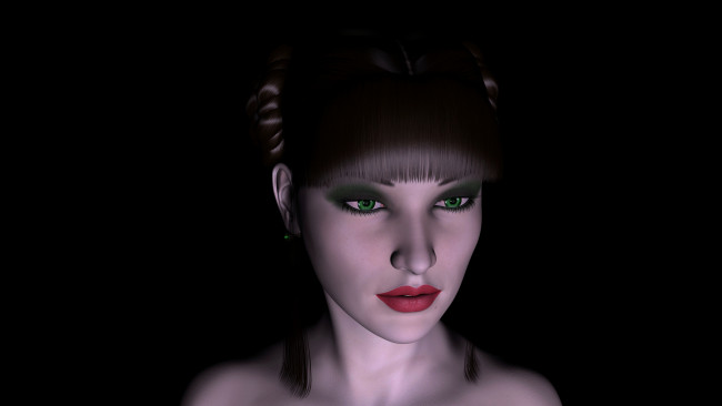 Обои картинки фото 3д, графика, people, люди, лицо, взгляд, девушка