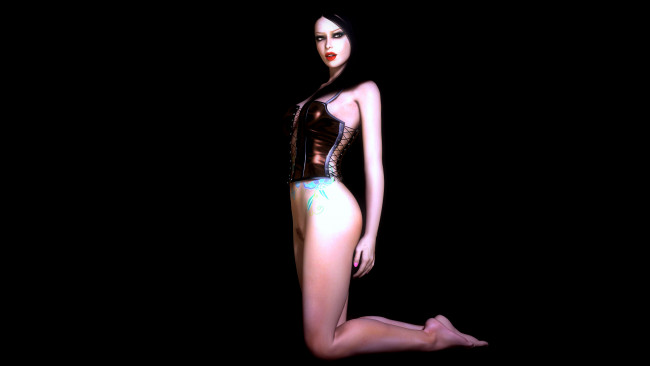 Обои картинки фото 3д, графика, people, люди, взгляд, девушка