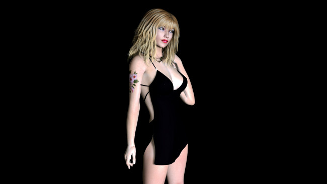 Обои картинки фото 3д, графика, people, люди, взгляд, девушка