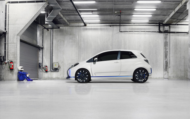 Обои картинки фото автомобили, toyota, hybrid, yaris-r