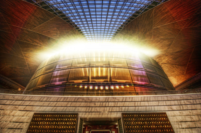 Обои картинки фото интерьер, театральные, концертные, кинозалы, национальный, центр, исполнительских, искусств, купол, пекин, большой, театр, китай, эллипсоид