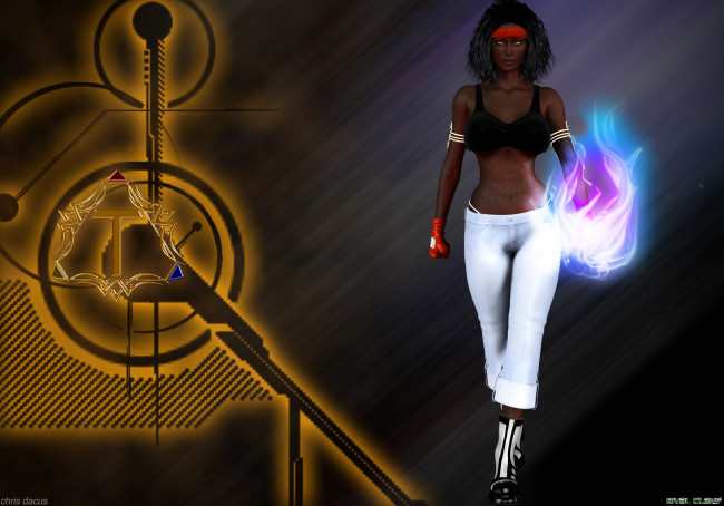 Обои картинки фото 3д, графика, fantasy, фантазия, фон, магия, девушка