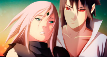 Картинка аниме naruto uchiha sasuke haruno sakura