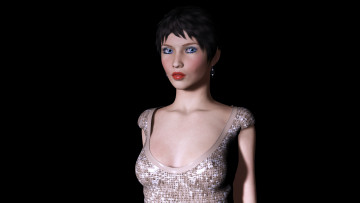 Картинка 3д+графика люди+ people фон взгляд девушка