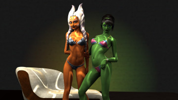 обоя 3д графика, существа , creatures, взгляд, существа, халки, фон