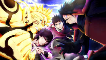Картинка аниме naruto madara tobi uchiha obito uzumaki sasuke