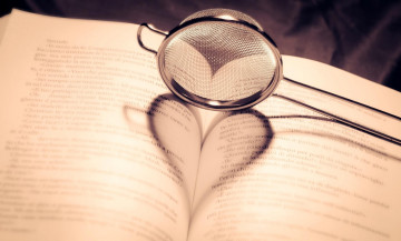 Картинка разное канцелярия +книги книга ситечко тень сердечко