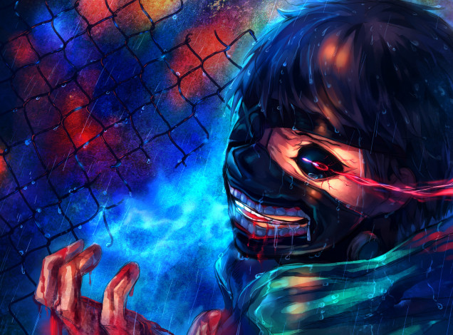 Обои картинки фото аниме, tokyo ghoul, anime, tokyo, ghoul, kaneki, ken, art