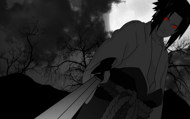 Обои картинки фото аниме, naruto, uchiha, sasuke, sharingan