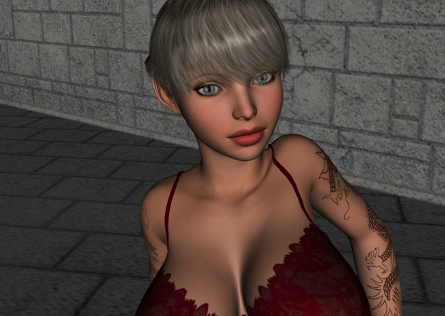 Обои картинки фото atael, 3д графика, люди , people, купальник, взгляд, девушка