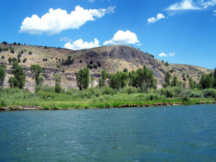 Картинка природа реки озера холм река берег