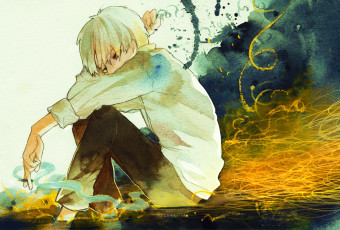 Картинка аниме mushishi ginko