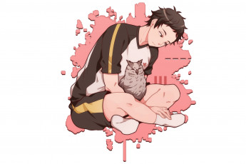 Картинка аниме haikyuu парень