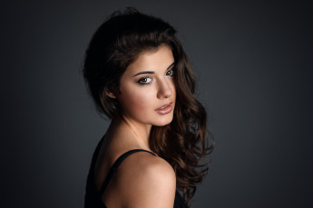 Картинка девушки -unsort+ брюнетки +шатенки взгляд лицо