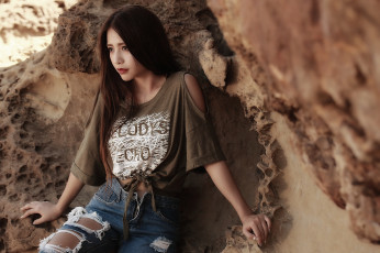 Картинка девушки -unsort+ азиатки взгляд лицо