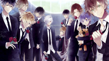 Картинка diabolik+lovers аниме взгляд фон парни